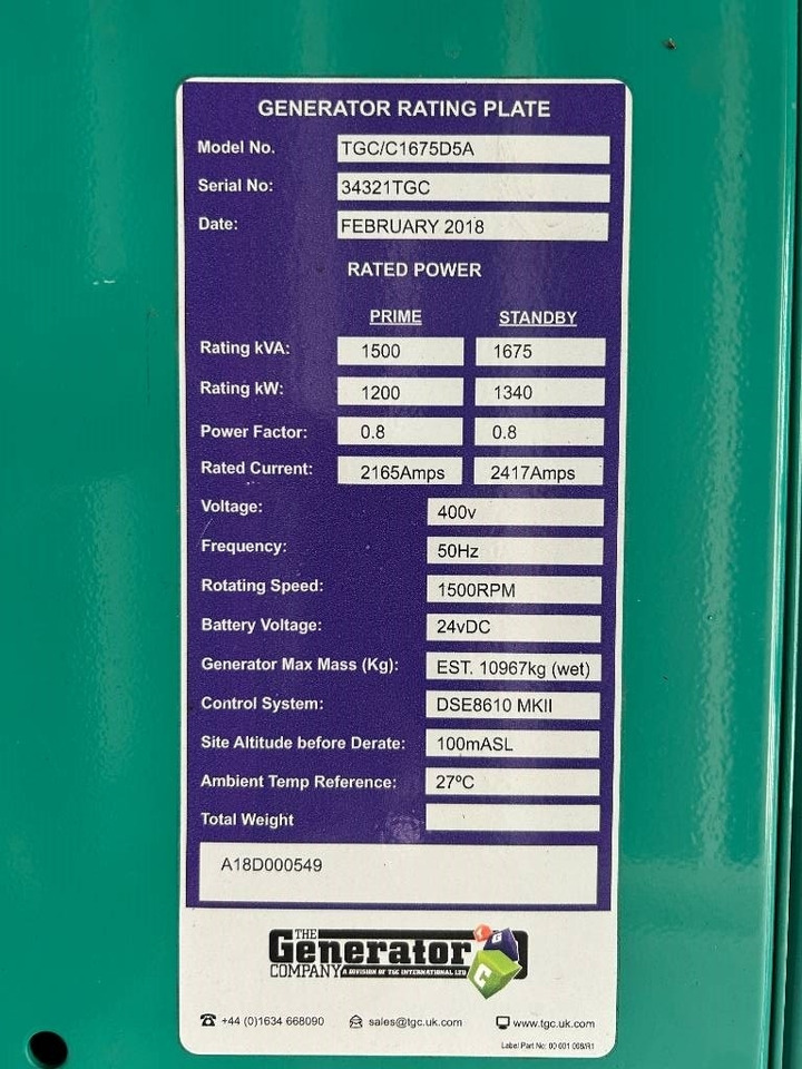 Cummins C1675D5A - 1.675 kVA Generator - DPX-12626 - Електричний генератор: фото 5 Cummins C1675D5A - 1.675 kVA Generator - DPX-12626 - Електричний генератор: фото 5