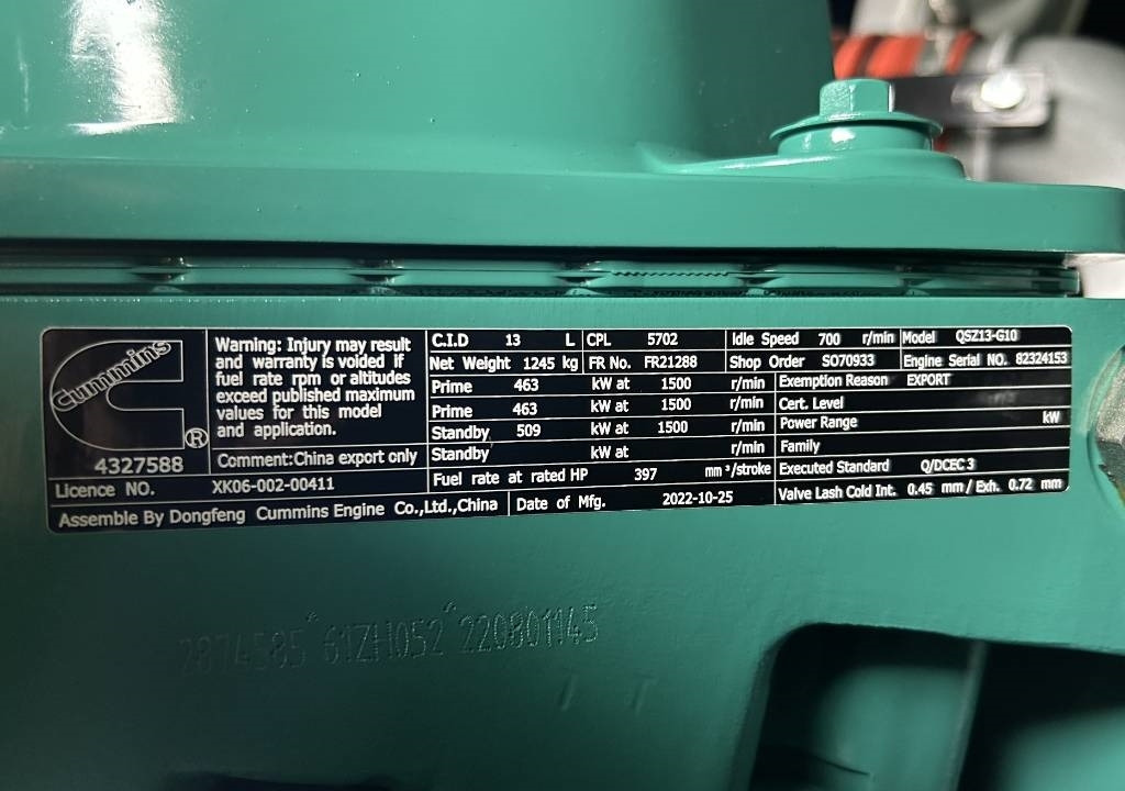 Новий Електричний генератор Cummins C550D5 - 550 kVA Generator - DPX-18522: фото 11