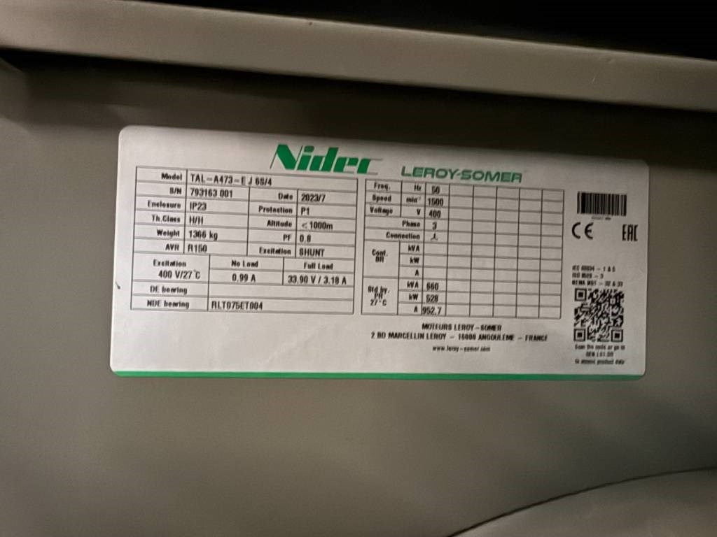 Новий Електричний генератор Iveco CR16TE1W - 660 kVA Generator - DPX-19798: фото 19 Новий Електричний генератор Iveco CR16TE1W - 660 kVA Generator - DPX-19798: фото 19