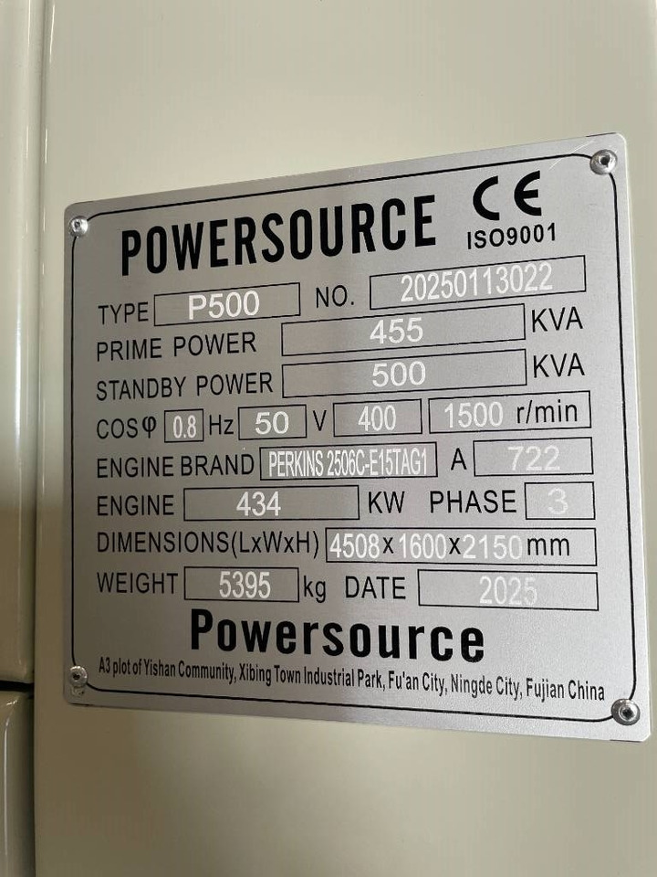 Новий Електричний генератор Perkins 2506C-E15TAG1 - 500 kVA Generator - DPX-19813: фото 6