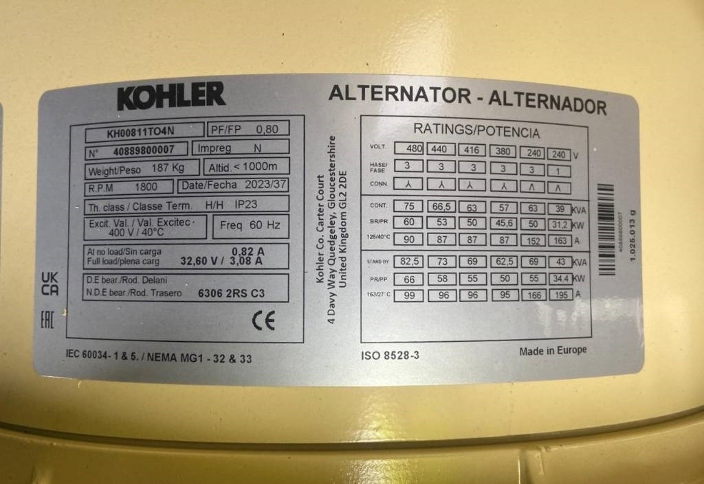 Sdmo K66 - 66 kVA Generator - DPX-17006 - Електричний генератор: фото 4 Sdmo K66 - 66 kVA Generator - DPX-17006 - Електричний генератор: фото 4