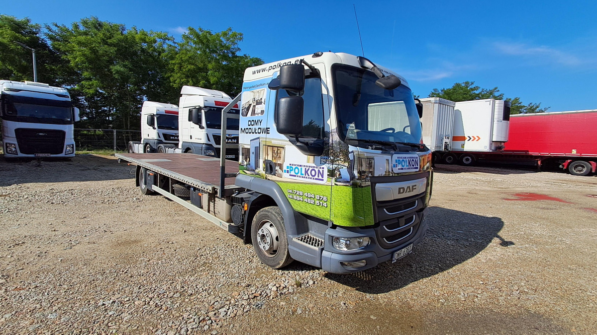 DAF LF230 FA 108/ZPL + NACZEPA REDOS - Бортова вантажівка/ Платформа: фото 1 DAF LF230 FA 108/ZPL + NACZEPA REDOS - Бортова вантажівка/ Платформа: фото 1