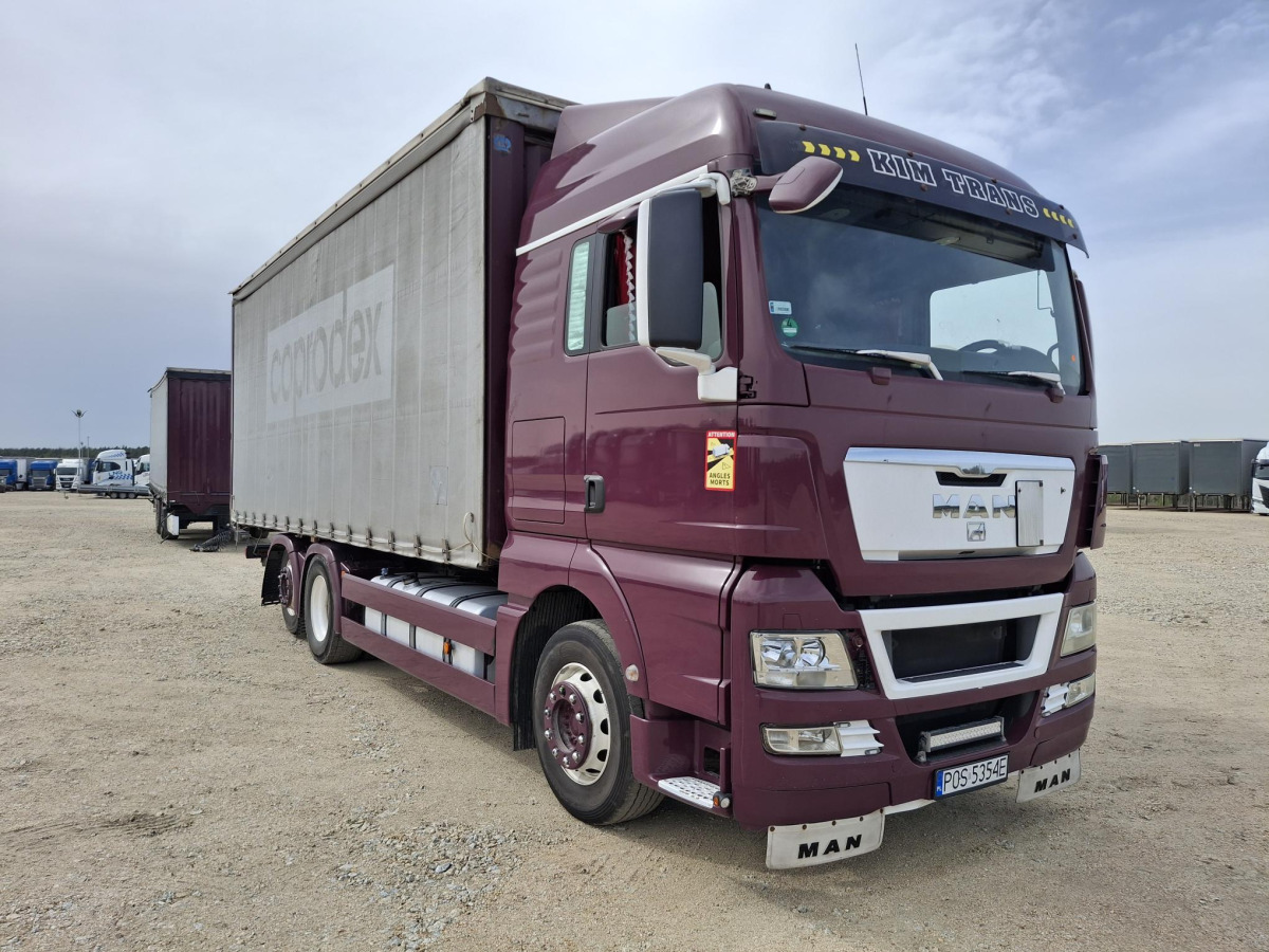 MAN TGX 26.440 SOLÓWKA + PRZYCZEPA KRONE - Тентована вантажівка: фото 1 MAN TGX 26.440 SOLÓWKA + PRZYCZEPA KRONE - Тентована вантажівка: фото 1