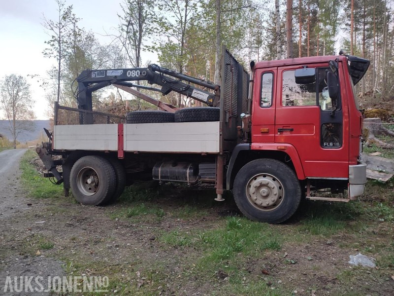 1986 Volvo FL616 4x2 Lastebil med kran Mannskapskurv Vinterdekk REPARASJONSOBJEKT - Вантажівка з маніпулятором: фото 4 1986 Volvo FL616 4x2 Lastebil med kran Mannskapskurv Vinterdekk REPARASJONSOBJEKT - Вантажівка з маніпулятором: фото 4