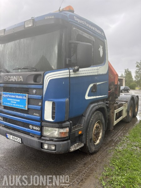 2002 Scania R164GB6X2 Kranbil, 23tm kran, Rep. Objekt - Вантажівка з маніпулятором: фото 1 2002 Scania R164GB6X2 Kranbil, 23tm kran, Rep. Objekt - Вантажівка з маніпулятором: фото 1