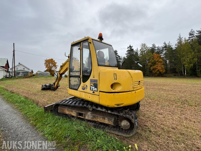 2005 Komatsu PC 75R gravemaskin med gummibelter - Екскаватор: фото 3 2005 Komatsu PC 75R gravemaskin med gummibelter - Екскаватор: фото 3