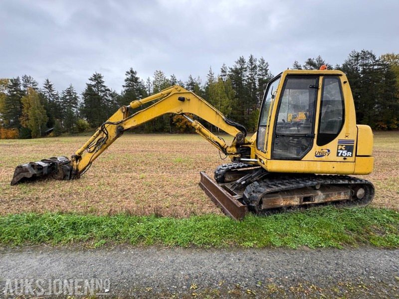2005 Komatsu PC 75R gravemaskin med gummibelter - Екскаватор: фото 2 2005 Komatsu PC 75R gravemaskin med gummibelter - Екскаватор: фото 2