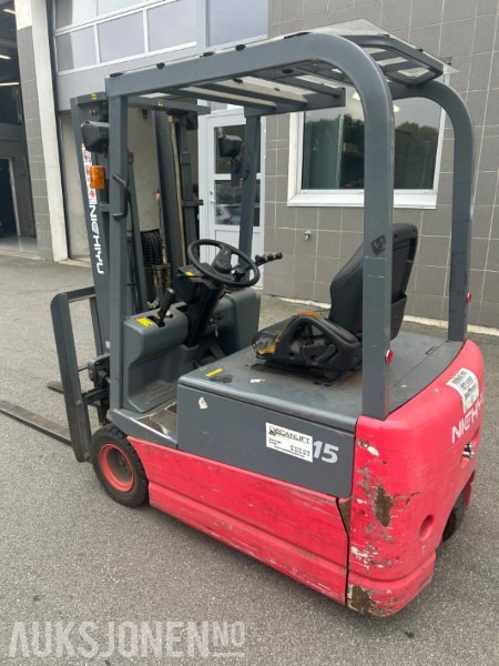 2005 Nichiyu gaffeltruck-elektrisk -Løftekapasitet 1500kg - Modell Nichiyu FB15PN-67BC-400 - 780 timer. - Навантажувач телескопічний: фото 3 2005 Nichiyu gaffeltruck-elektrisk -Løftekapasitet 1500kg - Modell Nichiyu FB15PN-67BC-400 - 780 timer. - Навантажувач телескопічний: фото 3