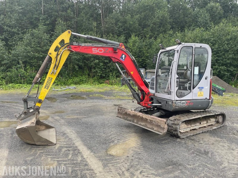2007 Wacker Neuson 50Z3 rotortilt Hydraulisk S50 hurtigfeste 3 skuffer - Екскаватор: фото 1 2007 Wacker Neuson 50Z3 rotortilt Hydraulisk S50 hurtigfeste 3 skuffer - Екскаватор: фото 1