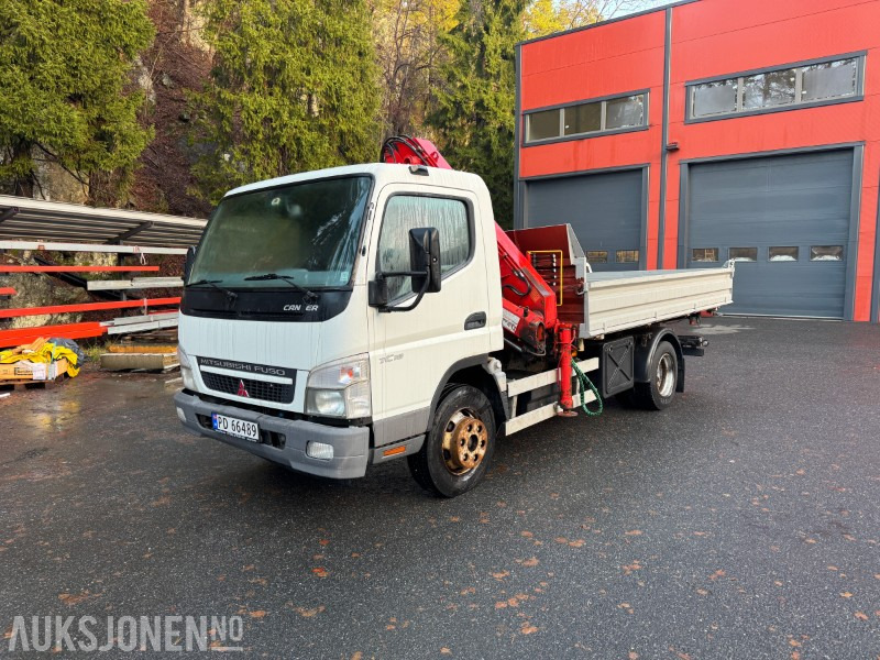 2008 Fuso Canter 7C18 - kranbil med 3-veis tipp - Atlas AK601.3 kran - EU-godkjent til 05/2026 - Вантажівка з маніпулятором: фото 1 2008 Fuso Canter 7C18 - kranbil med 3-veis tipp - Atlas AK601.3 kran - EU-godkjent til 05/2026 - Вантажівка з маніпулятором: фото 1