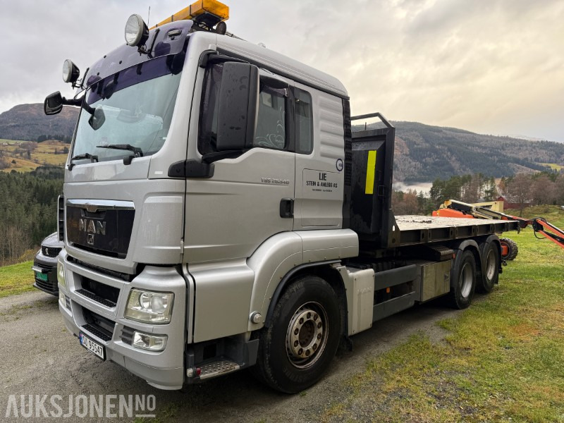2010 MAN TGS 28.540 krokbil / krokløftbil - maskinflak + krokkasse - Гаковий мультиліфт вантажівка: фото 1 2010 MAN TGS 28.540 krokbil / krokløftbil - maskinflak + krokkasse - Гаковий мультиліфт вантажівка: фото 1
