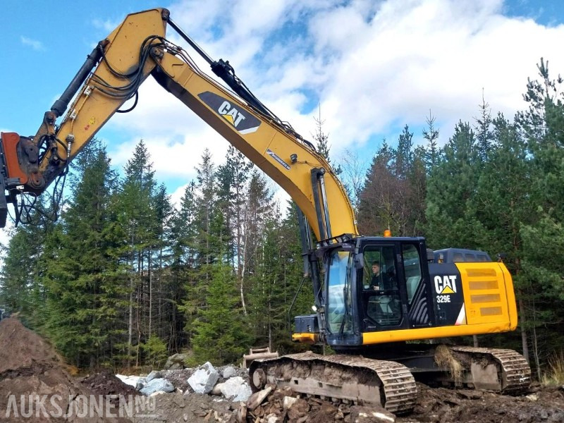 Екскаватор 2012 Cat 329 EL Gravemaskin - Graveskuffe - Pigghammer - S80 - Timer: 11482: фото 1