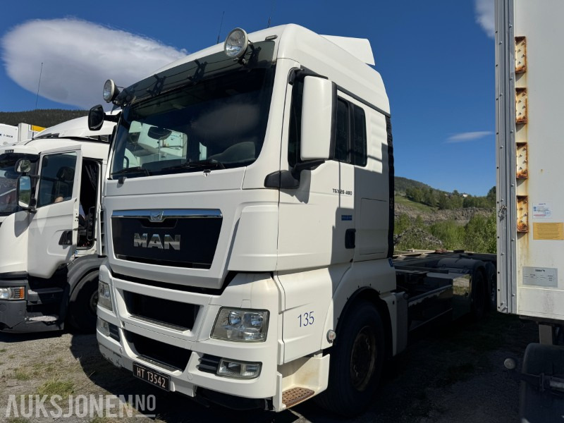2013 MAN TGX 26.480 chassis med containerfester - Контейнеровоз/ Змінний кузов вантажівка: фото 1 2013 MAN TGX 26.480 chassis med containerfester - Контейнеровоз/ Змінний кузов вантажівка: фото 1