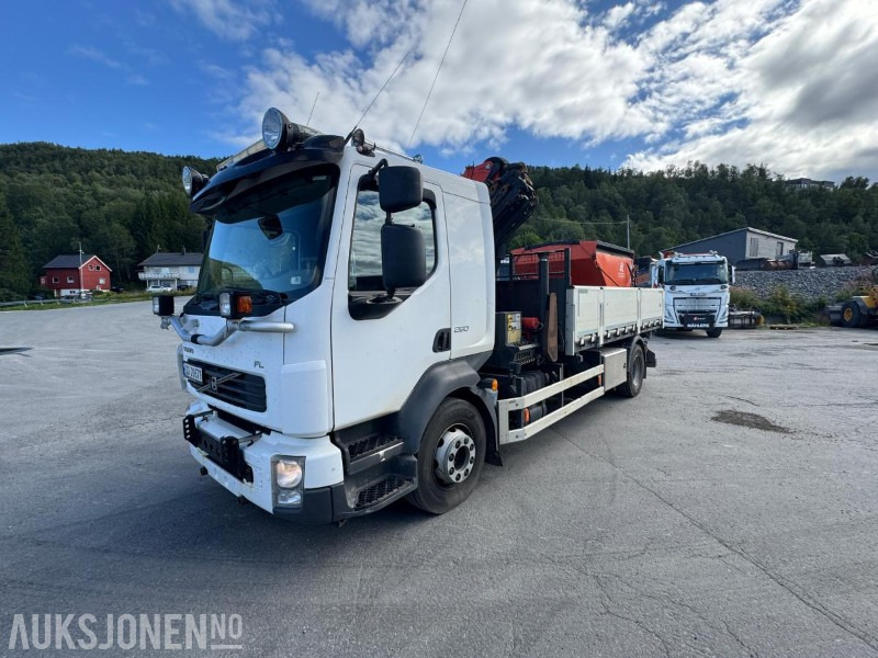 2013 Volvo FL-260 Kranbil - Palfinger - 3 Veis tipp - 277061KM - Вантажівка з маніпулятором: фото 1 2013 Volvo FL-260 Kranbil - Palfinger - 3 Veis tipp - 277061KM - Вантажівка з маніпулятором: фото 1