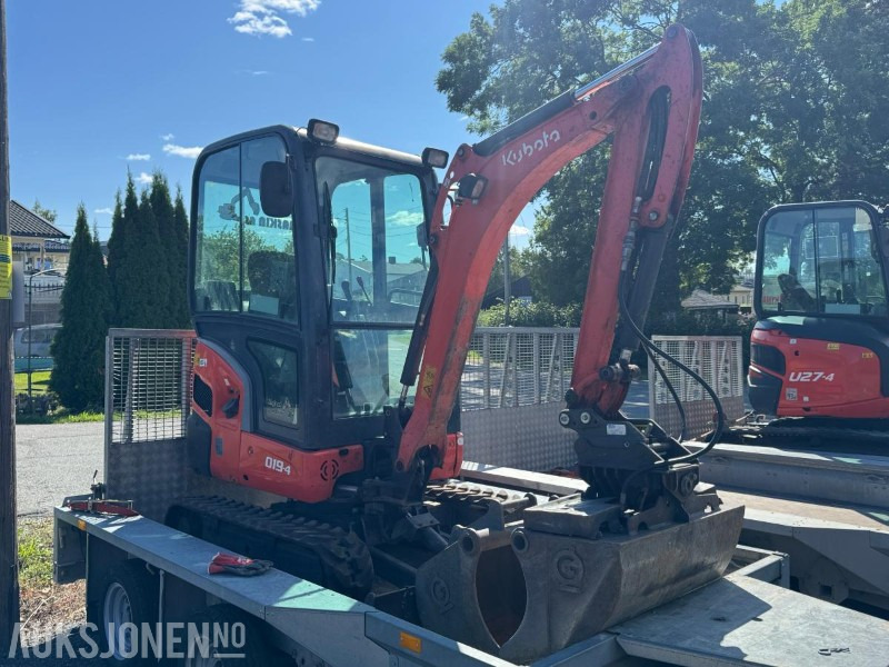 2014 Kubota KX019-4 minigraver med 3 skuffer - Міні-екскаватор: фото 3 2014 Kubota KX019-4 minigraver med 3 skuffer - Міні-екскаватор: фото 3