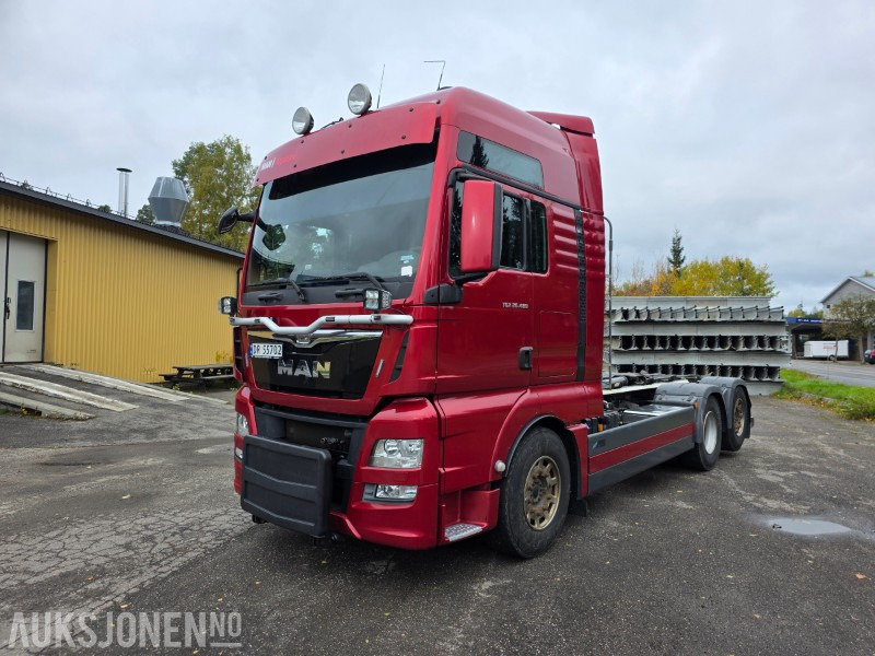 2014 MAN TGX 26.480 6X2-4 BL 18 T krok nylig EU godkjent - Гаковий мультиліфт вантажівка: фото 1 2014 MAN TGX 26.480 6X2-4 BL 18 T krok nylig EU godkjent - Гаковий мультиліфт вантажівка: фото 1