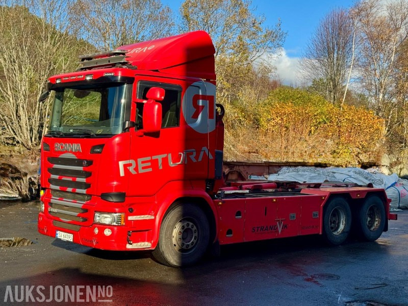 2015 Scania R-serie - Krokbil - Eu-godkjent til 01/26 - Km: 379186 - Гаковий мультиліфт вантажівка: фото 1 2015 Scania R-serie - Krokbil - Eu-godkjent til 01/26 - Km: 379186 - Гаковий мультиліфт вантажівка: фото 1