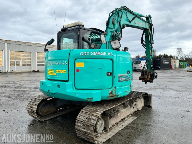 2016 Kobelco SK75SR-3E - 8 tonns gravemaskin - Tiltrotator - Pusskuffe - Bunkringspumpe - sentralsmøring - Sertifisert - Екскаватор: фото 4 2016 Kobelco SK75SR-3E - 8 tonns gravemaskin - Tiltrotator - Pusskuffe - Bunkringspumpe - sentralsmøring - Sertifisert - Екскаватор: фото 4