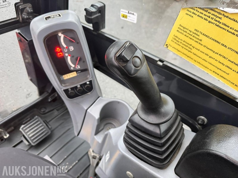 Міні-екскаватор 2016 Kubota KX019-4 MINIGRAVER NYE BELTER SERVICEHISTORIKK NY SERVICE 12/25.: фото 19