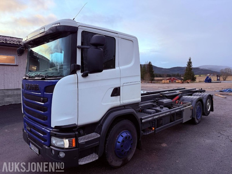 2016 Scania G450 EURO 6 444933 km - Styrbar boggi og Webasto - Гаковий мультиліфт вантажівка: фото 1 2016 Scania G450 EURO 6 444933 km - Styrbar boggi og Webasto - Гаковий мультиліфт вантажівка: фото 1