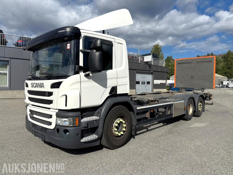 2016 Scania P410, containerbil, baklem, multiratt, cruise, ryggekamera - Контейнеровоз/ Змінний кузов вантажівка: фото 1 2016 Scania P410, containerbil, baklem, multiratt, cruise, ryggekamera - Контейнеровоз/ Змінний кузов вантажівка: фото 1