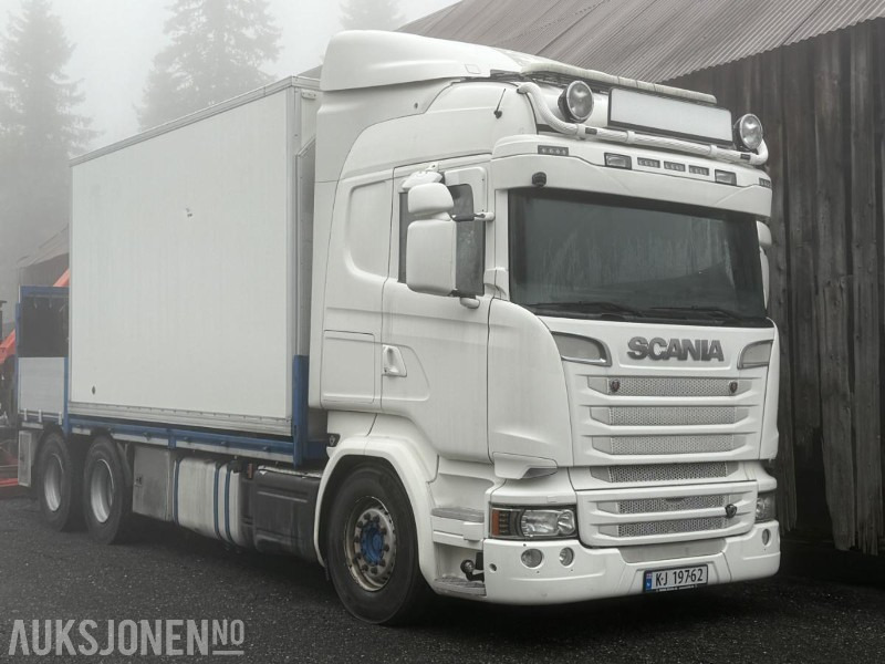2016 Scania R 520 EURO 6T med bakmontert Palfingerkran - Вантажівка з маніпулятором: фото 1 2016 Scania R 520 EURO 6T med bakmontert Palfingerkran - Вантажівка з маніпулятором: фото 1