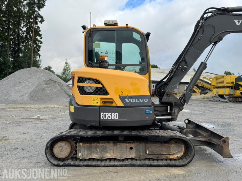2016 Volvo ecr58d beltegraver 4301t, tiltrotator, pusseskuff,steinskuff - Міні-екскаватор: фото 3 2016 Volvo ecr58d beltegraver 4301t, tiltrotator, pusseskuff,steinskuff - Міні-екскаватор: фото 3