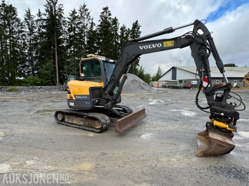 2016 Volvo ecr58d beltegraver 4301t, tiltrotator, pusseskuff,steinskuff - Міні-екскаватор: фото 2 2016 Volvo ecr58d beltegraver 4301t, tiltrotator, pusseskuff,steinskuff - Міні-екскаватор: фото 2