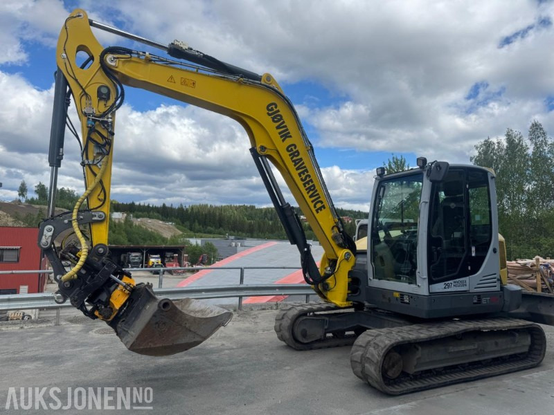 2016 Wacker Neuson ET 90 GRAVEMASKIN MED ROTOTILT, SENTRALSMØRING OG 3 SKUFFER - Екскаватор: фото 2 2016 Wacker Neuson ET 90 GRAVEMASKIN MED ROTOTILT, SENTRALSMØRING OG 3 SKUFFER - Екскаватор: фото 2