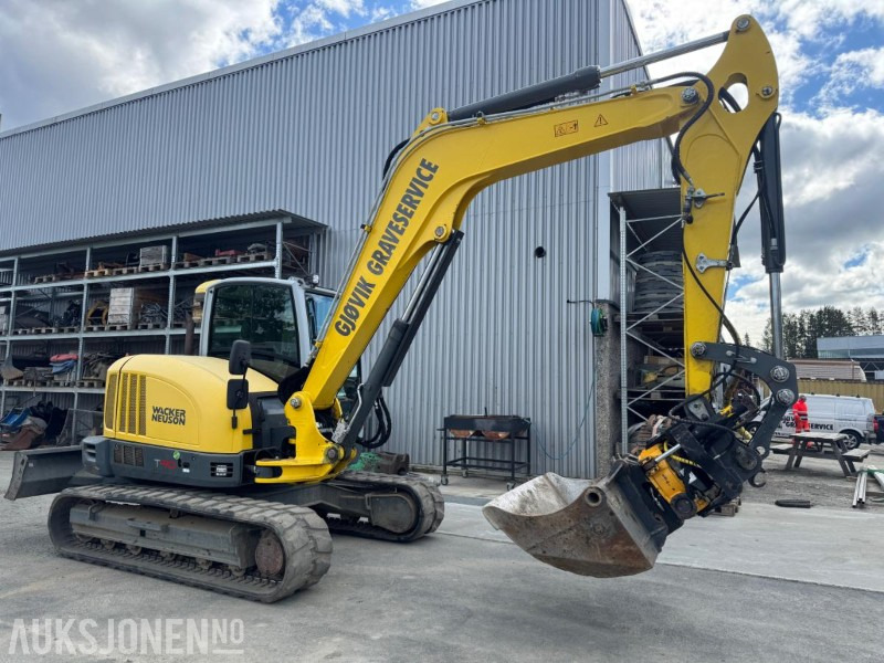 2016 Wacker Neuson ET 90 GRAVEMASKIN MED ROTOTILT, SENTRALSMØRING OG 3 SKUFFER - Екскаватор: фото 5 2016 Wacker Neuson ET 90 GRAVEMASKIN MED ROTOTILT, SENTRALSMØRING OG 3 SKUFFER - Екскаватор: фото 5