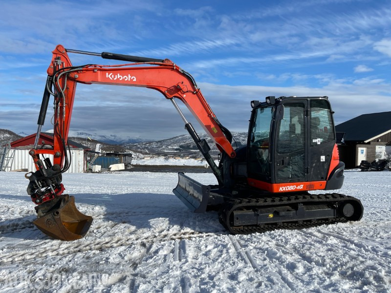 2017 Kubota KX080-4 S50 Feste Med Tiltrotator, Tømmerklype, Pigghammer, Graveskuffe, Smalskuffe, Pusseskuffe - Екскаватор: фото 2 2017 Kubota KX080-4 S50 Feste Med Tiltrotator, Tømmerklype, Pigghammer, Graveskuffe, Smalskuffe, Pusseskuffe - Екскаватор: фото 2