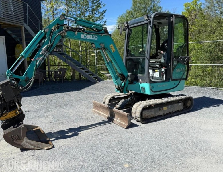2018 Kobelco sk22 Minigraver med rotortilt - Міні-екскаватор: фото 1 2018 Kobelco sk22 Minigraver med rotortilt - Міні-екскаватор: фото 1