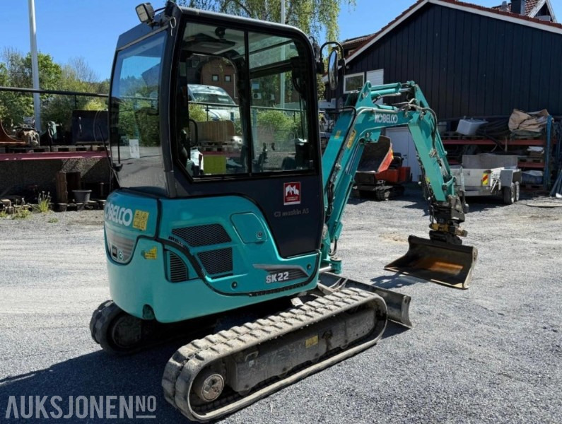 2018 Kobelco sk22 Minigraver med rotortilt - Міні-екскаватор: фото 4 2018 Kobelco sk22 Minigraver med rotortilt - Міні-екскаватор: фото 4