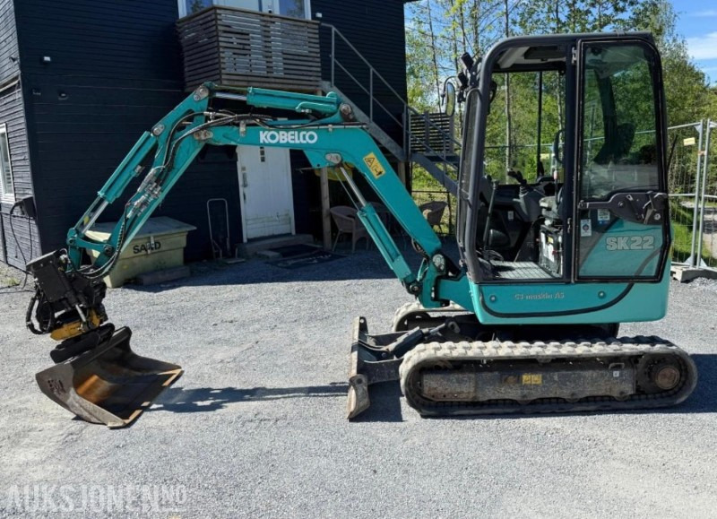 2018 Kobelco sk22 Minigraver med rotortilt - Міні-екскаватор: фото 5 2018 Kobelco sk22 Minigraver med rotortilt - Міні-екскаватор: фото 5