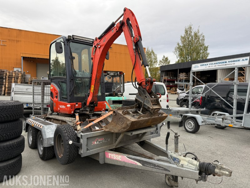 2018 Kubota KX019-4 minigraver m/ Tysse XTREME maskinhenger - Міні-екскаватор: фото 2 2018 Kubota KX019-4 minigraver m/ Tysse XTREME maskinhenger - Міні-екскаватор: фото 2