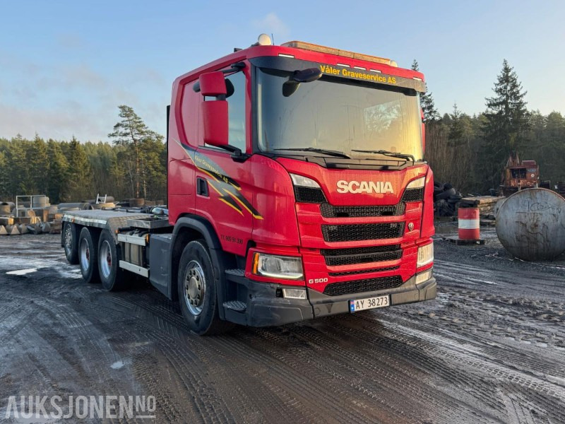 2018 SCANIA G500 TRIDEM KROKBIL JOAB, HARDOX DUMPERKASSE, SERVICEHISTORIKK, 306976 KM - Гаковий мультиліфт вантажівка: фото 3 2018 SCANIA G500 TRIDEM KROKBIL JOAB, HARDOX DUMPERKASSE, SERVICEHISTORIKK, 306976 KM - Гаковий мультиліфт вантажівка: фото 3