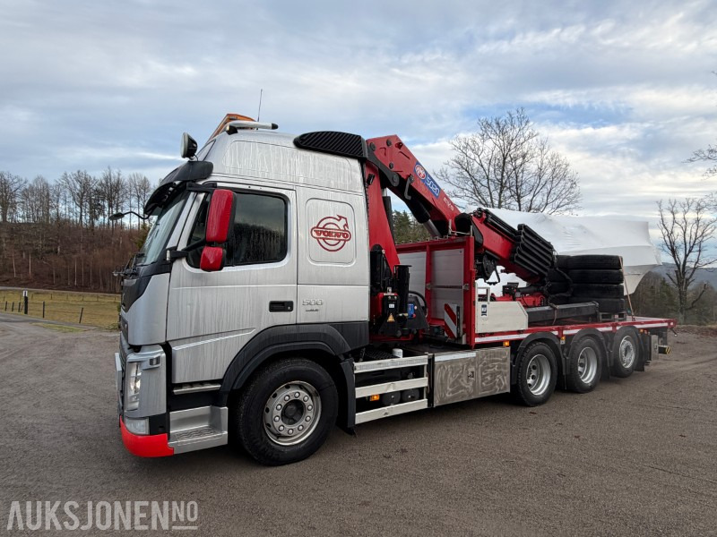 2018 Volvo FM500 Kranbil med HMF 5020K kran + Trailerbygg henger - Вантажівка з маніпулятором: фото 2 2018 Volvo FM500 Kranbil med HMF 5020K kran + Trailerbygg henger - Вантажівка з маніпулятором: фото 2