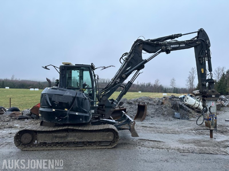 2019 Eurocomach 100TR 10-tonns gravemaskin, S50, 2 skuffer, Pigghammer - Екскаватор: фото 4 2019 Eurocomach 100TR 10-tonns gravemaskin, S50, 2 skuffer, Pigghammer - Екскаватор: фото 4