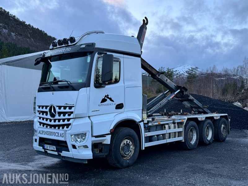 2019 Mercedes-Benz Arocs 3252 Tridem 8x4 Krokbil - Multilift XR22S - Navreduksjon - Hydraulisk underkjøringshinder - EU godkjent - Гаковий мультиліфт вантажівка: фото 1 2019 Mercedes-Benz Arocs 3252 Tridem 8x4 Krokbil - Multilift XR22S - Navreduksjon - Hydraulisk underkjøringshinder - EU godkjent - Гаковий мультиліфт вантажівка: фото 1