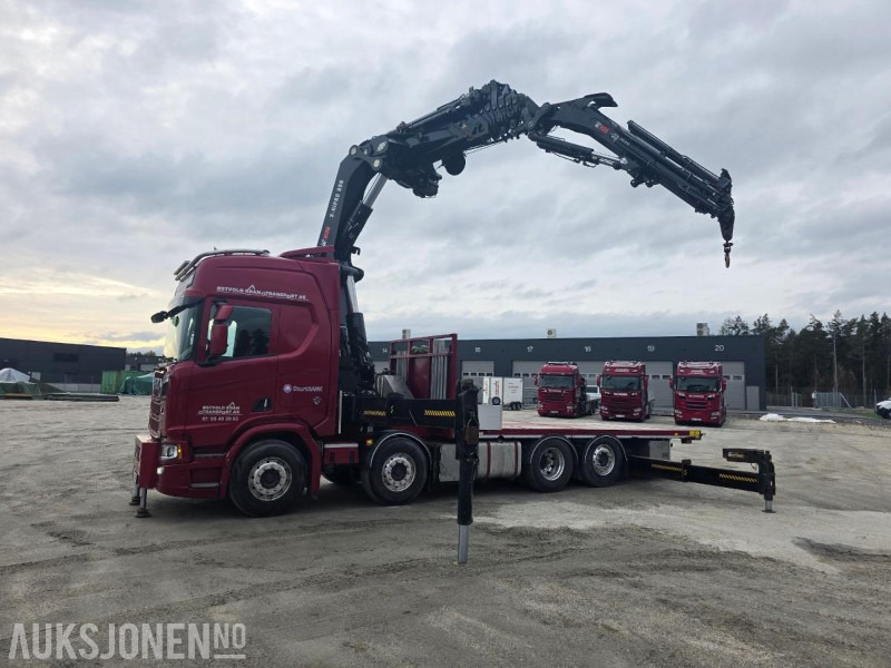 2019 Scania R-serie 580 kranbil / EURO 6 / Topp utstyrt / servicehistorikk / HIAB-kran 858, 80 Tm / Nylig EU - Вантажівка з маніпулятором: фото 1 2019 Scania R-serie 580 kranbil / EURO 6 / Topp utstyrt / servicehistorikk / HIAB-kran 858, 80 Tm / Nylig EU - Вантажівка з маніпулятором: фото 1