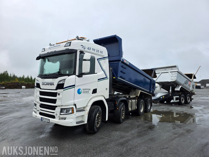 2019 Scania R650 8X4 tippbil med ISTRAIL henger Lav kilometer - Самоскид вантажівка: фото 1 2019 Scania R650 8X4 tippbil med ISTRAIL henger Lav kilometer - Самоскид вантажівка: фото 1