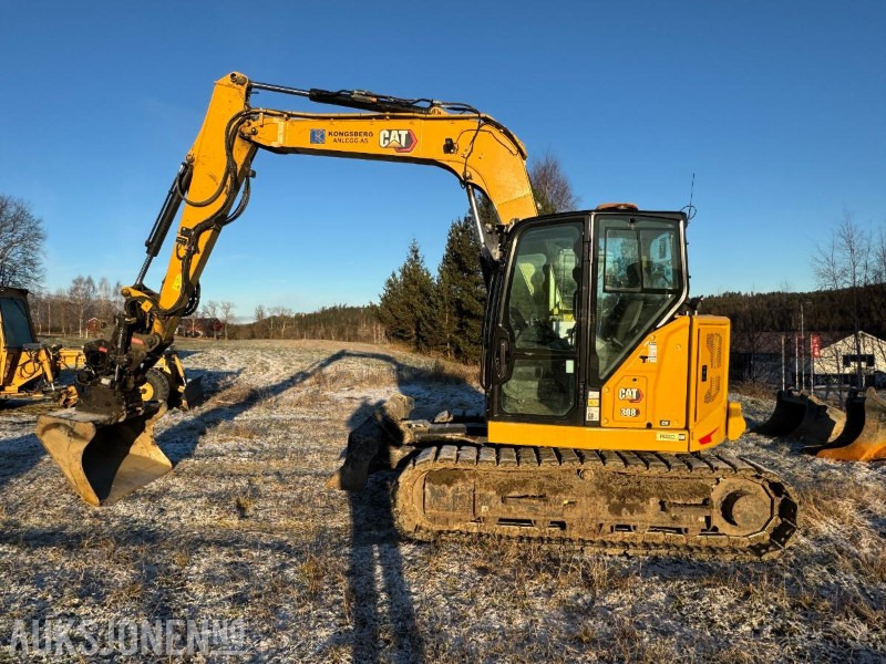 2022 Cat 308CR gravemaskin med gummipads / OilQuick / Engcon tiltrotator / 3 stk skuffer / 1334 timer - Екскаватор: фото 2 2022 Cat 308CR gravemaskin med gummipads / OilQuick / Engcon tiltrotator / 3 stk skuffer / 1334 timer - Екскаватор: фото 2