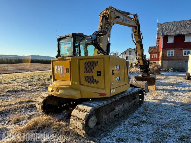 2022 Cat 308CR gravemaskin med gummipads / OilQuick / Engcon tiltrotator / 3 stk skuffer / 1334 timer - Екскаватор: фото 5 2022 Cat 308CR gravemaskin med gummipads / OilQuick / Engcon tiltrotator / 3 stk skuffer / 1334 timer - Екскаватор: фото 5