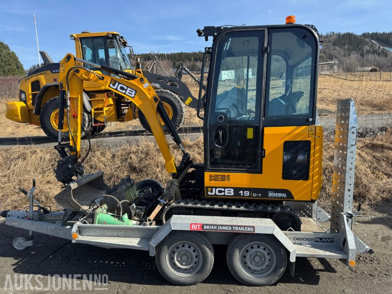 2024 JCB 19 C-1 MINIGRAVER, 3 SKUFFER, PIGGHAMMER, MASKINHENGER, KUN 200 TIMER, UTVIDET GARANTI - Міні-екскаватор: фото 3 2024 JCB 19 C-1 MINIGRAVER, 3 SKUFFER, PIGGHAMMER, MASKINHENGER, KUN 200 TIMER, UTVIDET GARANTI - Міні-екскаватор: фото 3