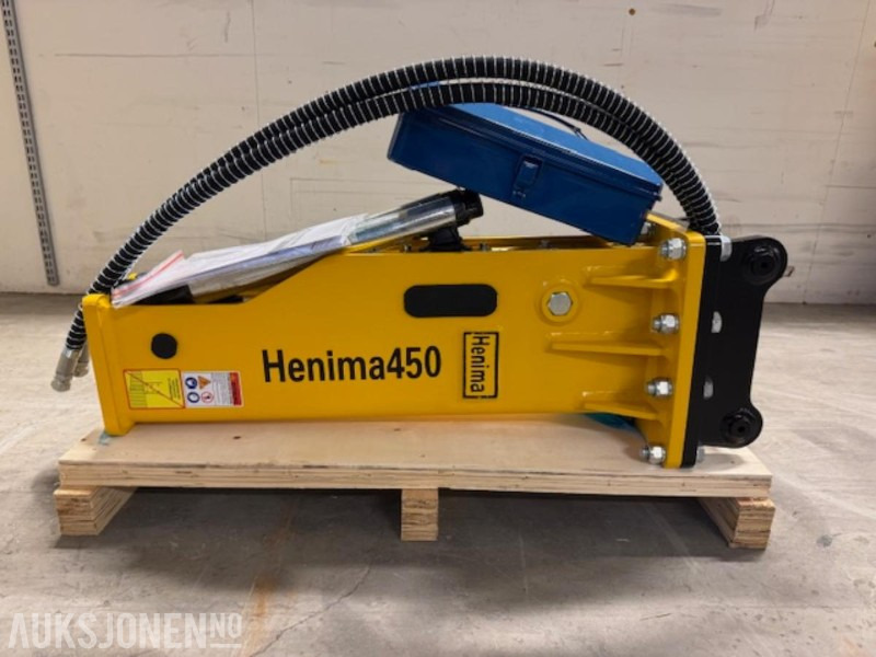 NY HENIMA 450 PIGGHAMMER TIL 1,2-3 TONNS GRAVEMASKIN S30 M/GARANTI - Гідравлічний молот в категорії Будівельна техніка: фото 1 NY HENIMA 450 PIGGHAMMER TIL 1,2-3 TONNS GRAVEMASKIN S30 M/GARANTI - Гідравлічний молот в категорії Будівельна техніка: фото 1