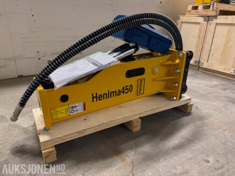 NY HENIMA 450 PIGGHAMMER TIL 1,2-3 TONNS GRAVEMASKIN S30 M/GARANTI - Гідравлічний молот в категорії Будівельна техніка: фото 3 NY HENIMA 450 PIGGHAMMER TIL 1,2-3 TONNS GRAVEMASKIN S30 M/GARANTI - Гідравлічний молот в категорії Будівельна техніка: фото 3