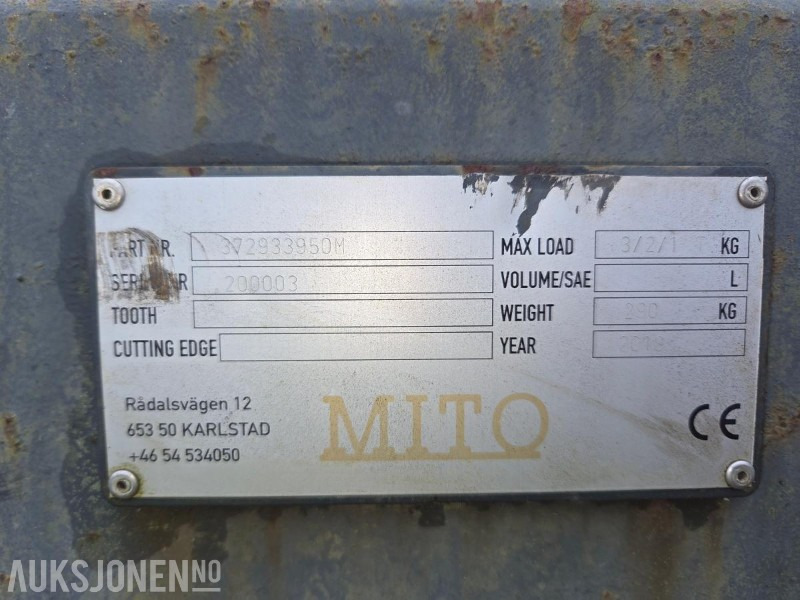 2019 MITO Løftearm / Løftekrok – Pent brukt - Навісне обладнання в категорії Будівельна техніка: фото 3 2019 MITO Løftearm / Løftekrok – Pent brukt - Навісне обладнання в категорії Будівельна техніка: фото 3