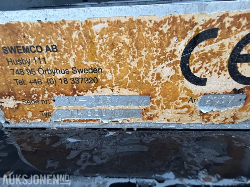 Сільськогосподарська техніка 2017 Swemco C800TU Traktorsprøyte: фото 8