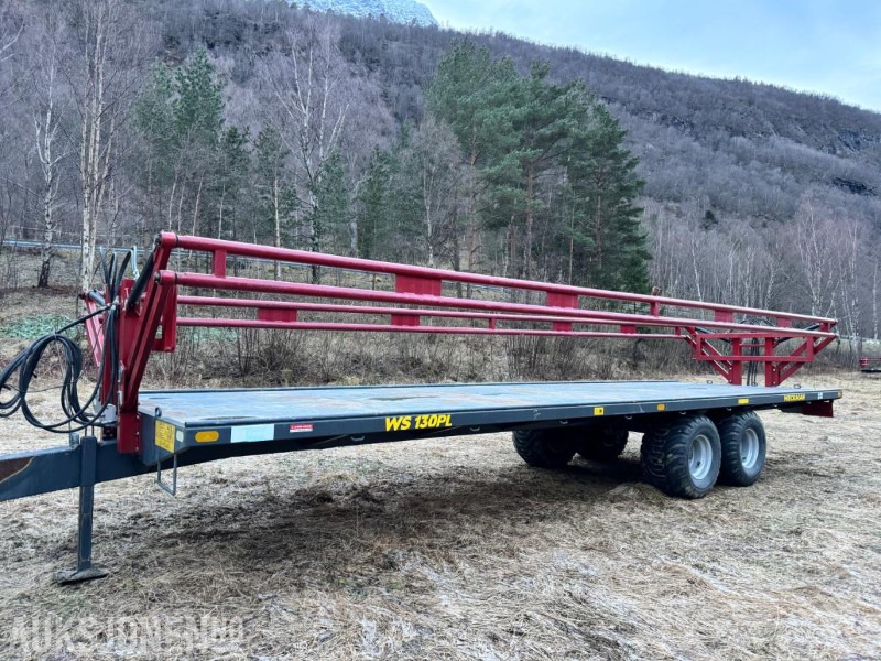 2018 Weckman WS 130 PL - Rundballevogn med hydraulisk sikring - Brukt til kjøring av potetkasser - Kapasitet 28 rundballer - Maks nyttelast 13 tonn - Сільськогосподарська техніка: фото 1 2018 Weckman WS 130 PL - Rundballevogn med hydraulisk sikring - Brukt til kjøring av potetkasser - Kapasitet 28 rundballer - Maks nyttelast 13 tonn - Сільськогосподарська техніка: фото 1