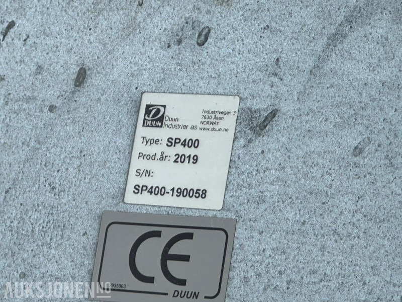 2019 DUUN SP400-190058 GJØDSELPUMPE MED RADIOSTYRING - Сільськогосподарська техніка: фото 2 2019 DUUN SP400-190058 GJØDSELPUMPE MED RADIOSTYRING - Сільськогосподарська техніка: фото 2